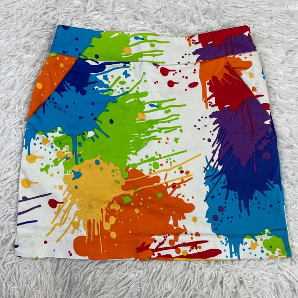 Loudmouth Dresses & Skirts - Loudmouth Skirt Womens‎ 2 Multicolor Splatter Skort Golf Outdoor Pockets Ladies